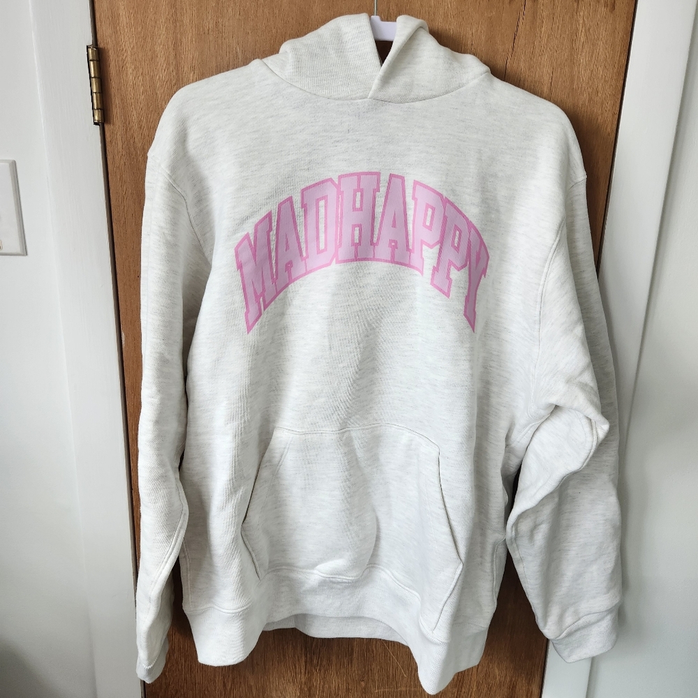 Madhappy - Campus Fleece Hoodie - Sweatshirt - Ash Pink - Size M
